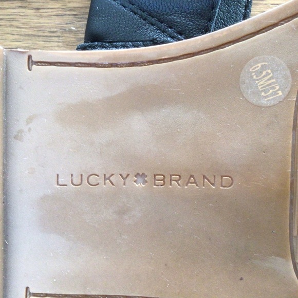 Lucky Brand Black Sandals.  EUC Size 6.5 - Picture 6 of 7